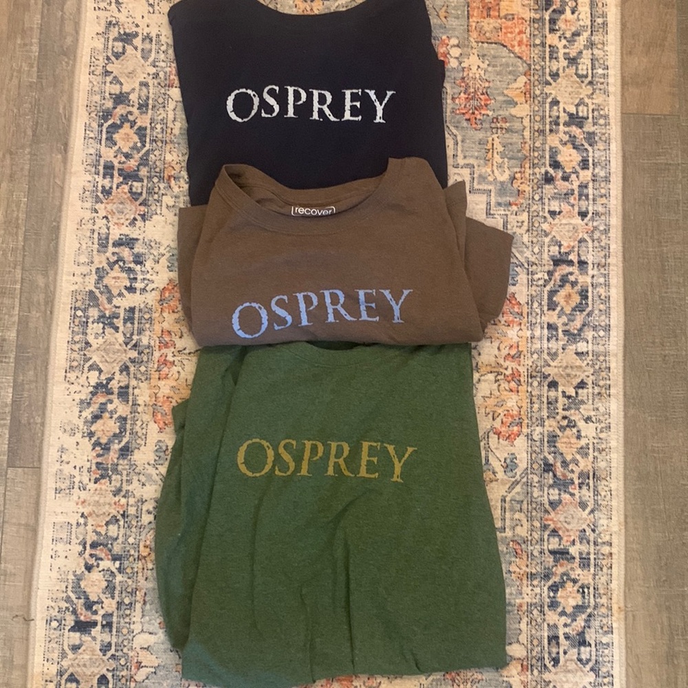 Short sleeve osprey t-shirts x3